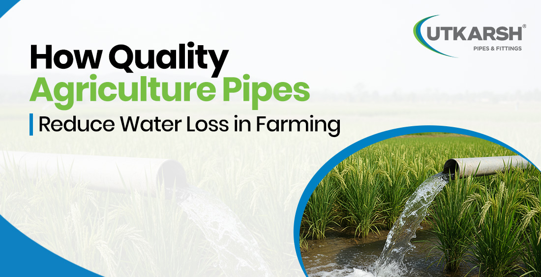 Quality agriculture pipes reducing water loss through efficient irrigation in modern farming